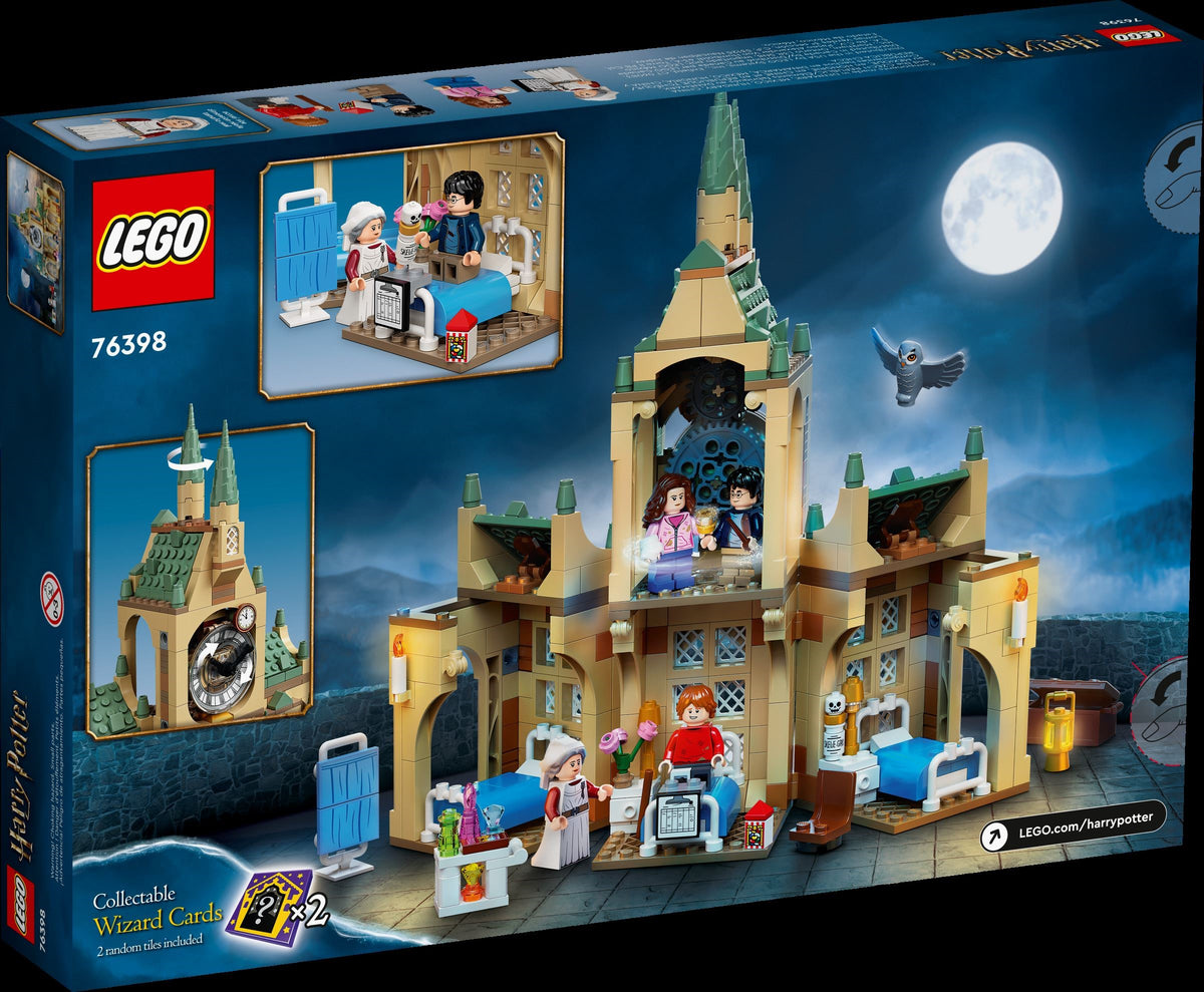 LEGO Harry Potter Hogwarts Hospital Wing 76398 Building Toy Castle Kit with  Clock Tower, The Prisoner of Azkaban, Includes Harry Potter, Hermione