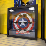 Minifigure Shadowbox - Captain America Shield