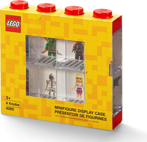 Minifigure Display Case 8 - Red