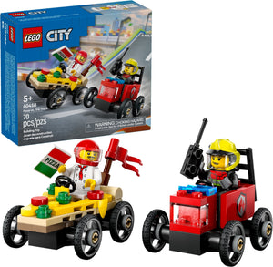 Pizza vs. Fire Truck Race Car Pack
