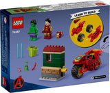 Iron Man with Bike and The Hulk
