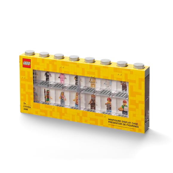 LEGO Minifigure Display Case 16 - Gray