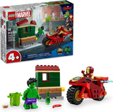 Iron Man with Bike and The Hulk