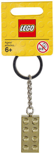 Gold 2 x 4 Stud Key Chain