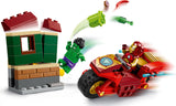 Iron Man with Bike and The Hulk