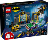 The Batcave with Batman, Batgirl and The Joker