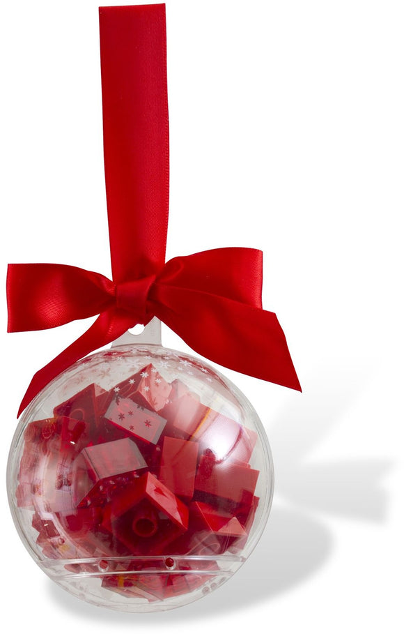 Holiday Bauble with Red Bricks