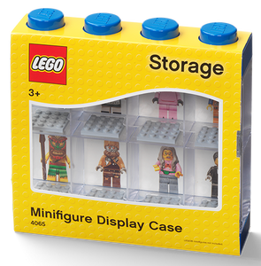 LEGO Minifigure Display Case 8 (Bright Blue)