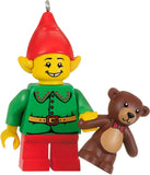 Lego Elf and Teddy Minifigure Hallmark Keepsake Christmas Ornament