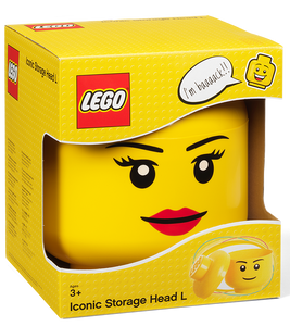 LEGO Girl Storage Head Large